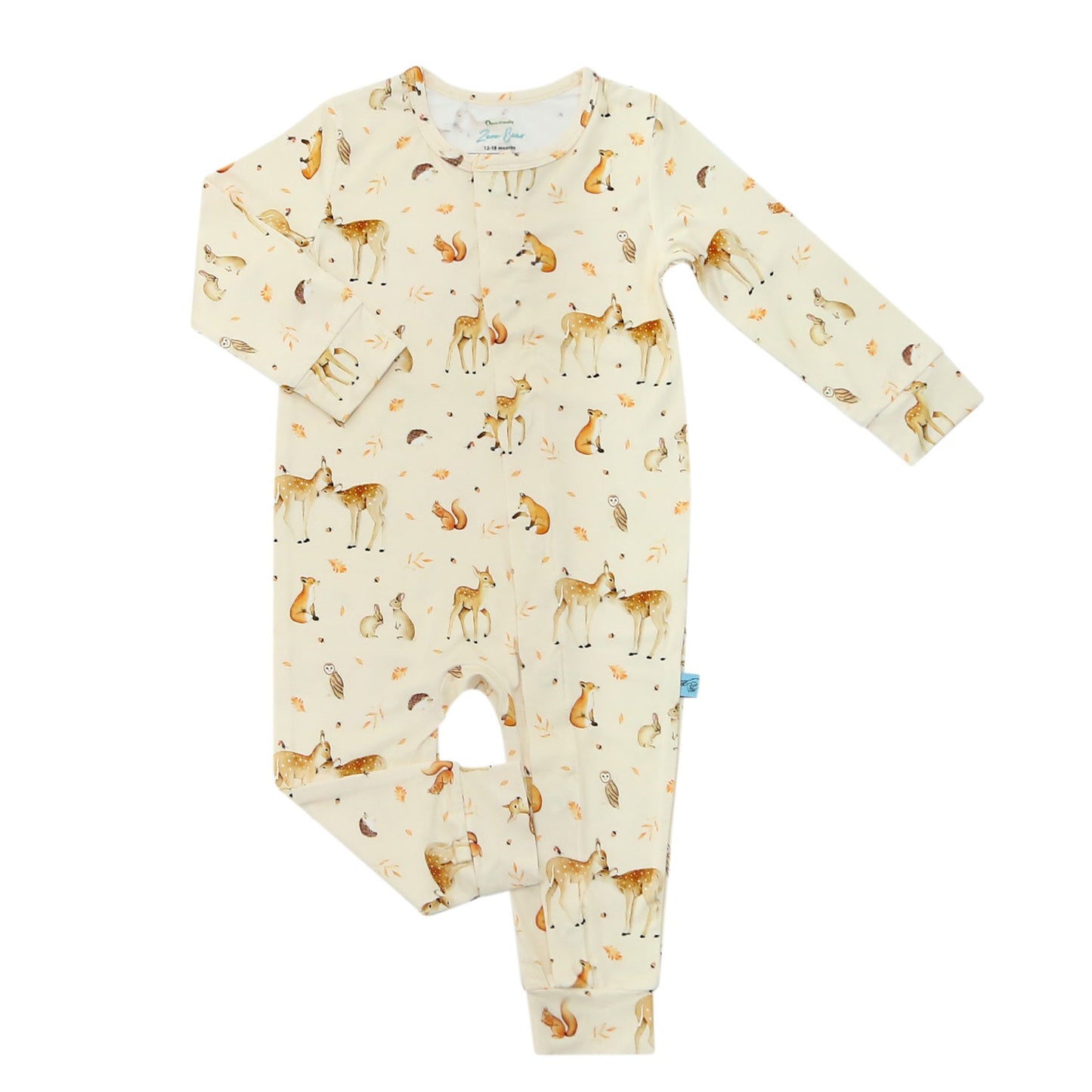 Zeno Bear Magnetic Bamboo Romper (Printed) 12 to 18M