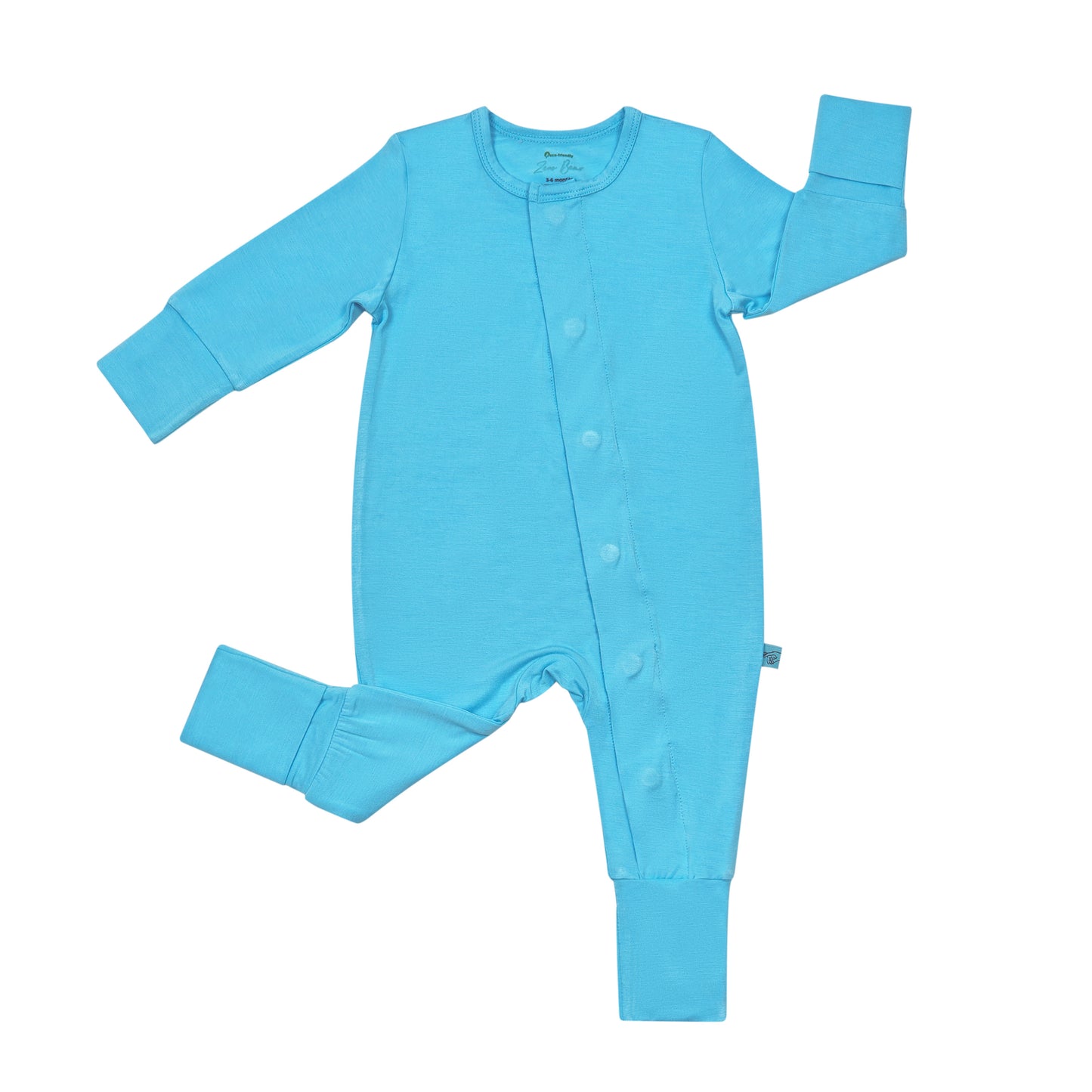 Zeno Bear EasyFit Magic Magnetic Bamboo Romper * 2025 NEW Solid Colors and Style