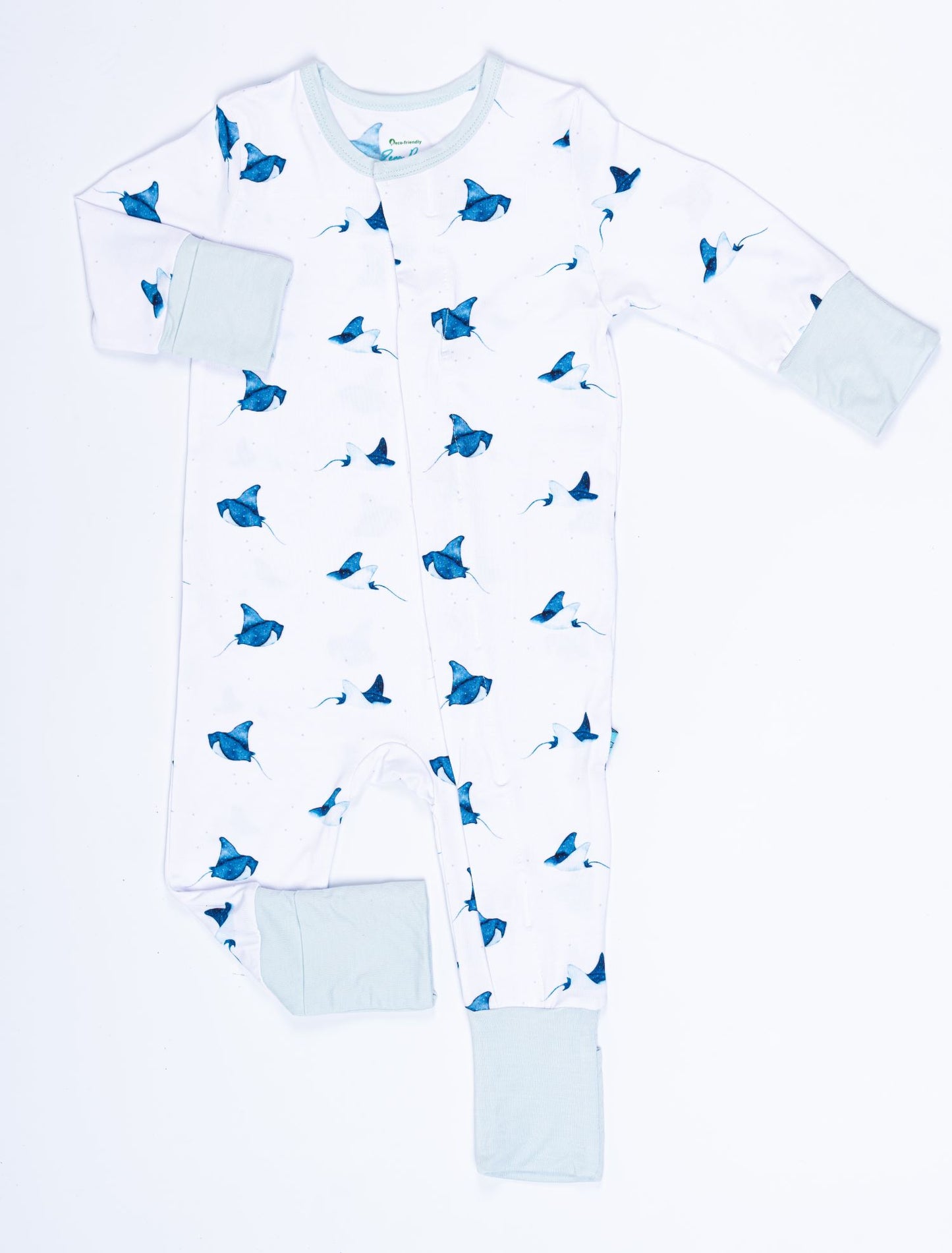 EasyFit Magic Magnetic Bamboo Romper (Printed) 9-12M