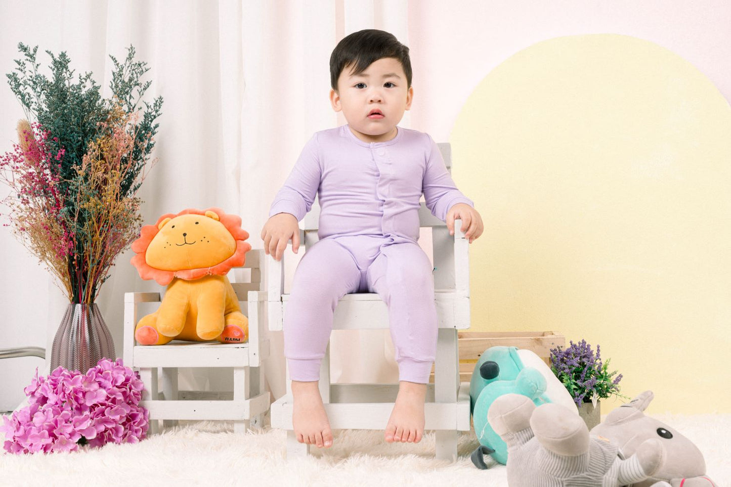 EasyFit Magic Magnetic Bamboo Romper (Solid Color) 12 to 18M