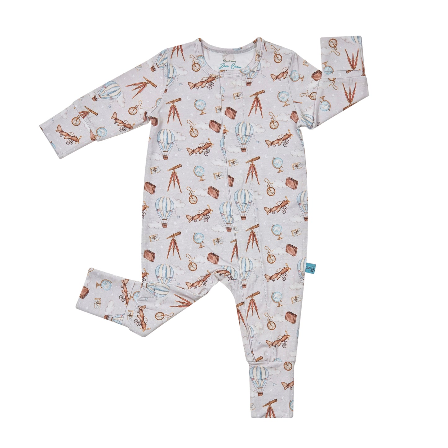 Zeno Bear EasyFit Magic Magnetic Bamboo Romper * 2025 NEW Prints