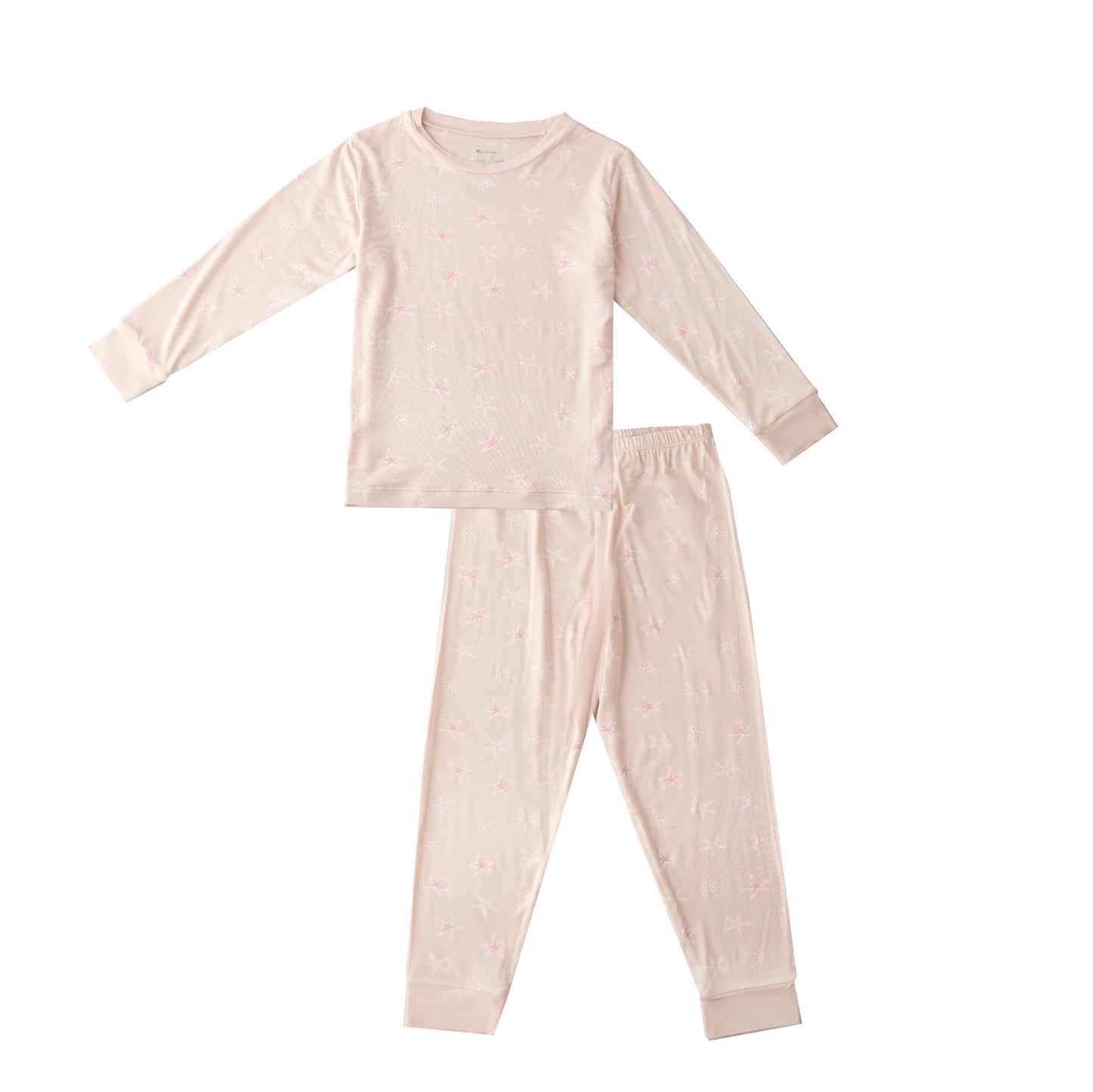 Bamboo Toddler Pajama Set | Seaside Stars & Blushing Bows- New Collection