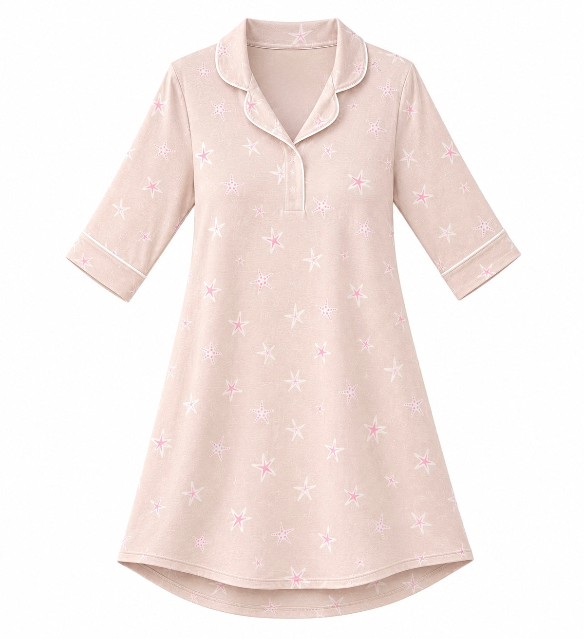 Zeno Bear Magnetic Bamboo Lounge Dress | Seaside Stars & Blushing Bows- New Collection