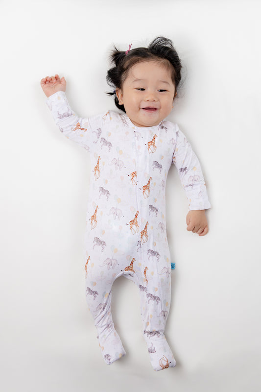 Zeno Bear Magnetic Bamboo Romper * 2025 NEW Prints